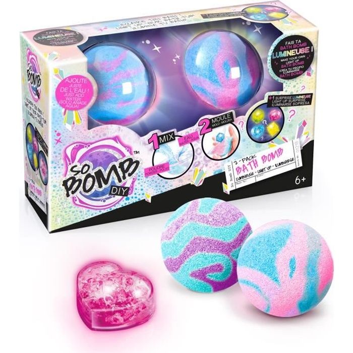 SO BOMB Bombe de bain lumineuse Pack de 2