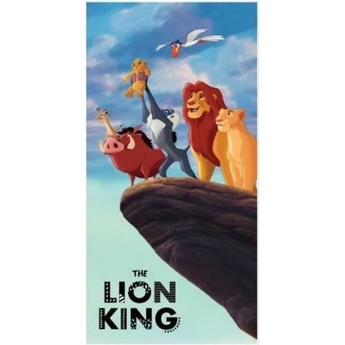 Serviette de plage Le Roi Lion Multicolore