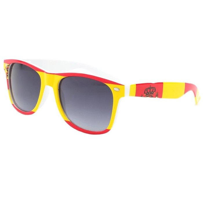 Lunettes de soleil Espagne monture Rouge et Jaune par Eye Wear - Lunette drapeau espagnol pour les fans de l'équipe de foot ibéri...