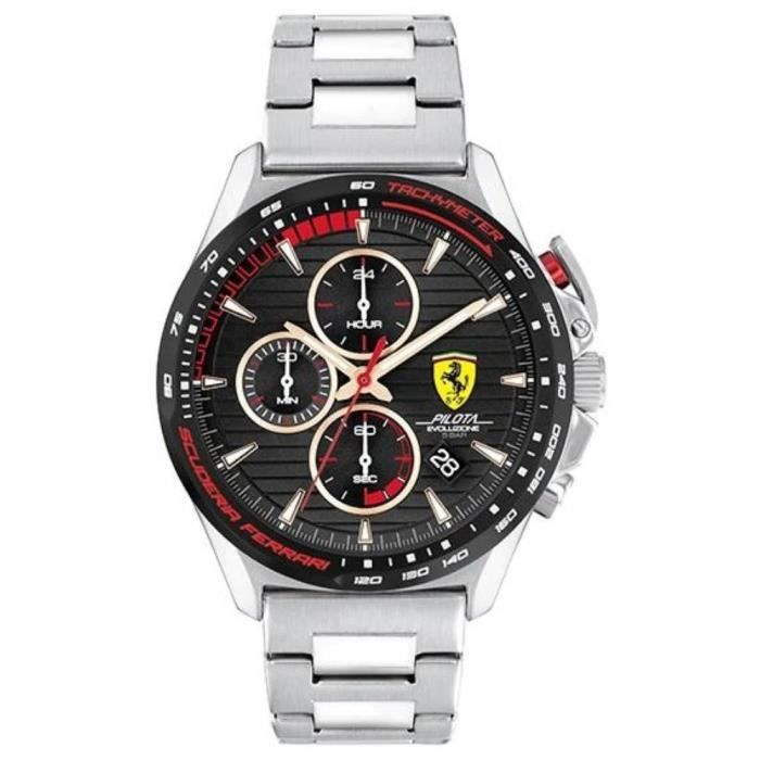 Ferrari - Montre Hommes - Quartz - Chronographe - Bracelet Acier inoxydable Argent - 0830852