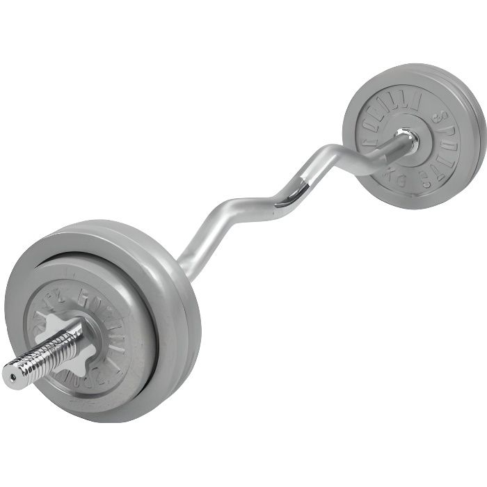 Set d'haltère barre Curl en fonte 35 KG