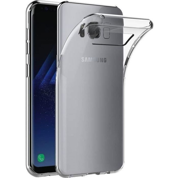 Coque Samsung Galaxy S8, Transparente Silicone Coque pour Galaxy S8 Housse (5,8 Pouces) Silicone Etui CaseT53253TK