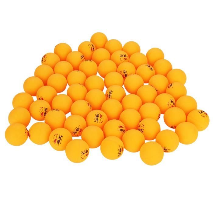 60 pcs 3-Étoile Balle de Tennis de Table Balles de Ping-Pong pour Compétition Formation(Orange)