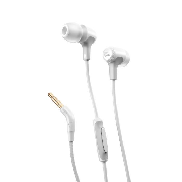 JBL - E15 - Ecouteurs intra auriculaires filaires U BLANC