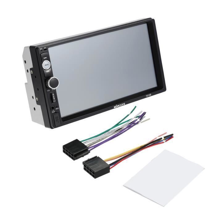 Regisi 7 Inch Universel Double 2 Din Voiture Autoradio HD Lecteur Bluetooth DVD - CD - USB - AUX-IN - TF FM Multimédia Radio Système