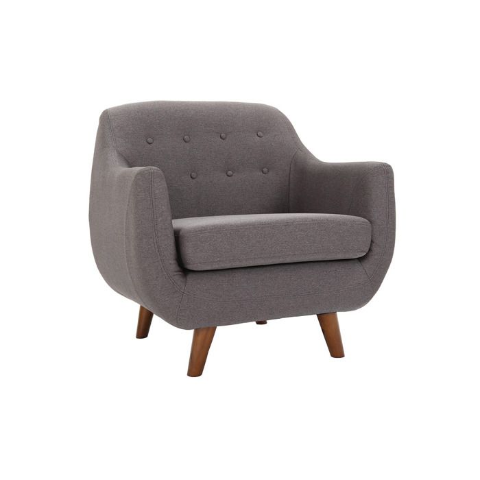 Miliboo - Fauteuil design déhoussable gris anthracite YNOK