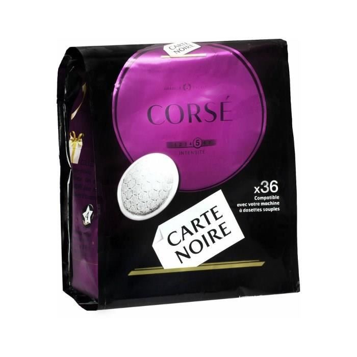 Carte Noire corsé x 36 dosettes