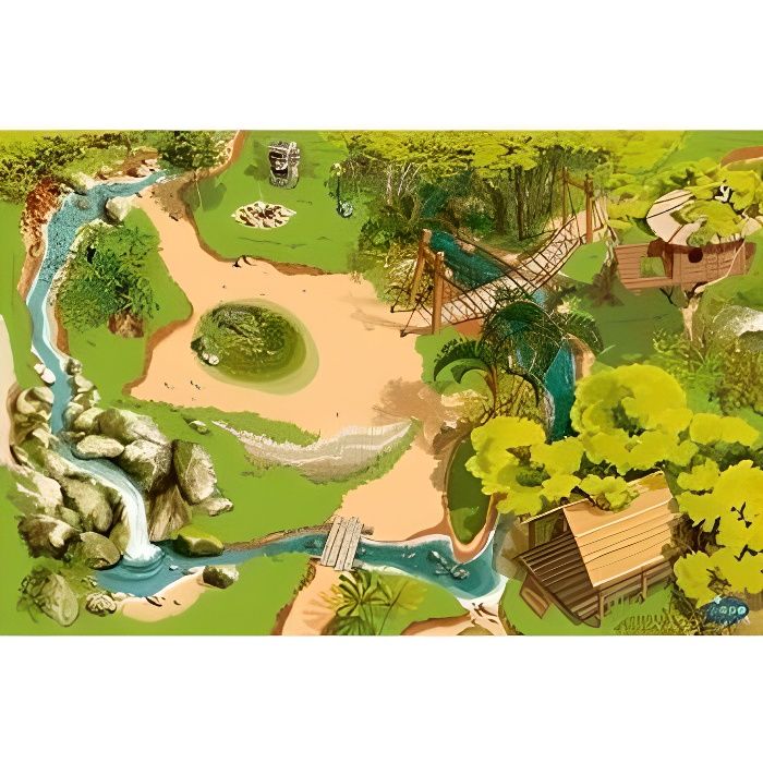PAPO - 60503 - FIGURINE - TAPIS DE JEU JUNGLE