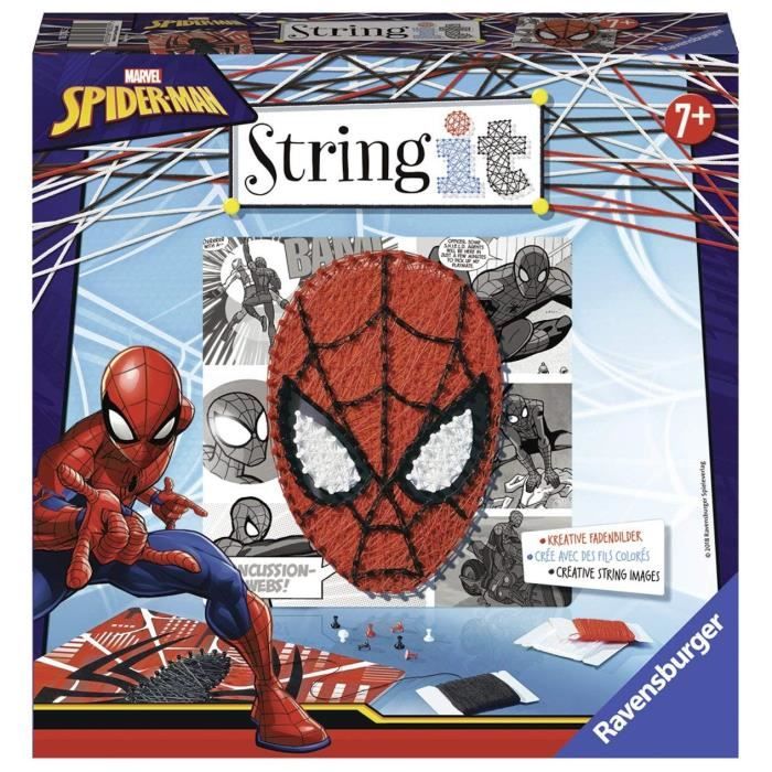 STRING IT midi licence Spiderman Suivez La tendance du String Art ! Ravensburger