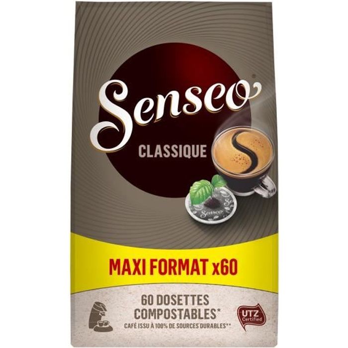 SENSEO Classique Café dosettes - le sachet de 60 - 416g