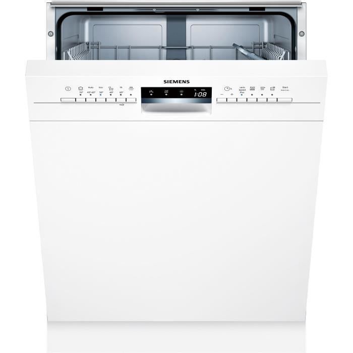 Siemens - lave-vaisselle 60cm 12c 46db a++ intégrable avec bandeau blanc - sn336w01ge