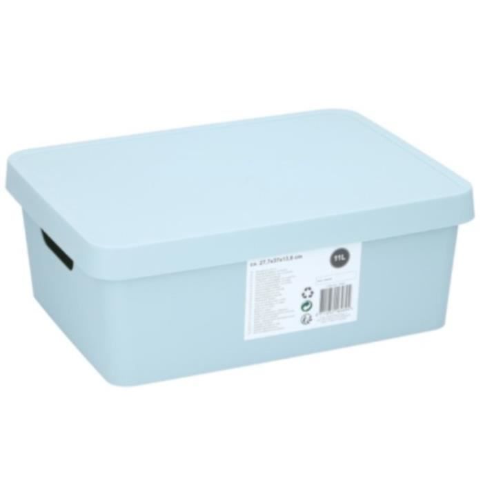 TOM boîte de rangement 37 x 27,7 x 13,8 cm 11 litres vert