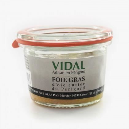FOIE GRAS OIE entier du Périgord 40 gr Vidal