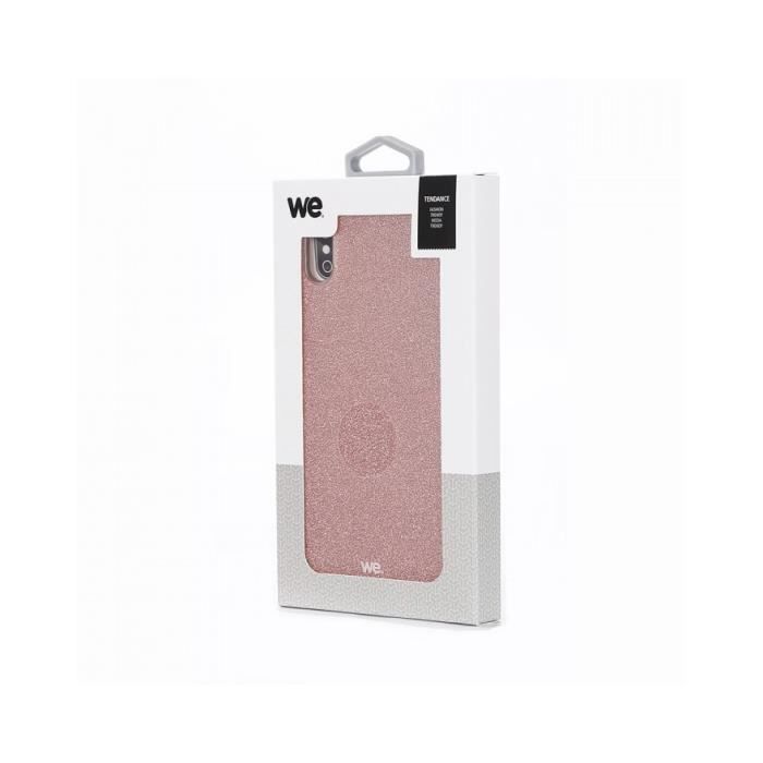 Coque de protection paillette We pour IPhone Xs max Rose