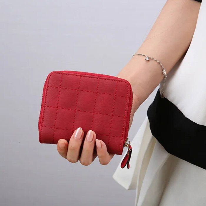 LZSXDWXY Portefeuille Femme En Cuir PU - Petit Porte-Monnaie Compact Multifonction