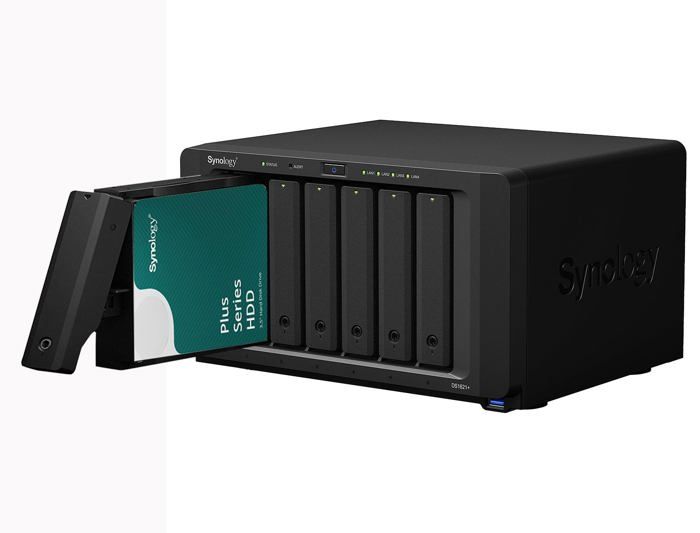 NAS Synology DS224+ 8 To (2x4 To) Avec Disques HAT3300 - 6 Go RAM, Processeur Quad-core, DSM Installé
