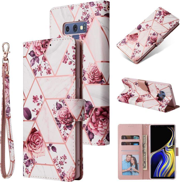 Étui Portefeuille Zanae Galaxy Note 8 Fushia