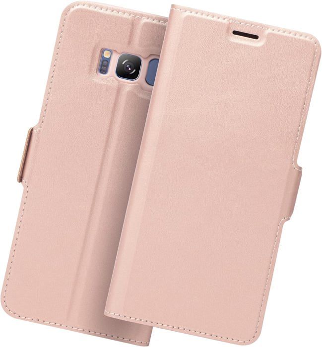 Housse Protectrice Slim à Clapet Pour Smartphone - Compatible Qi, Nombreux Modèles - Neuf, Noir