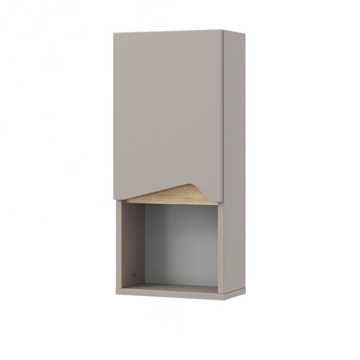 Armoire de Marelle 30x67cm avec porte et compartiment ouvert Grège Vicco 47659