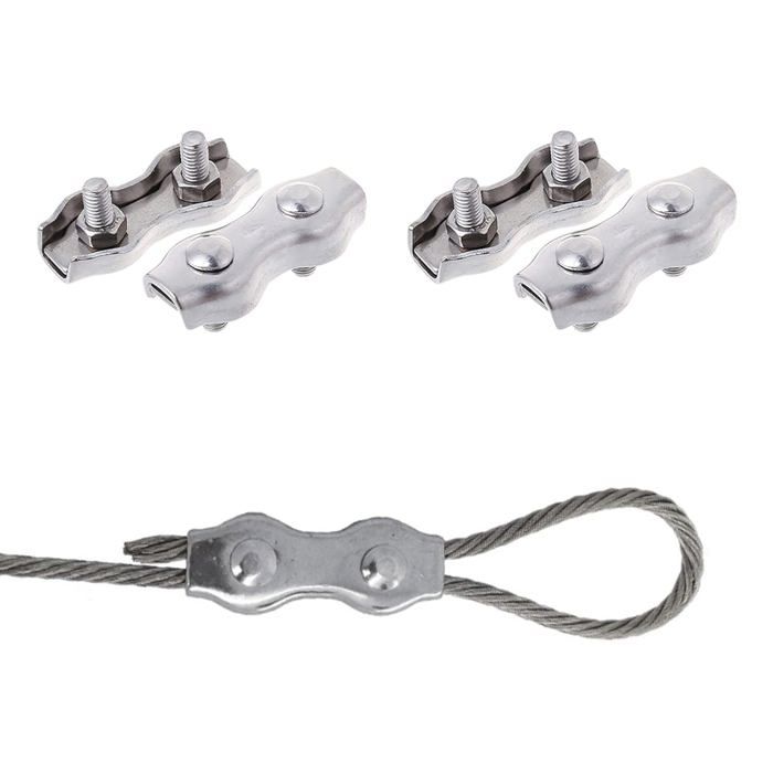 WANGZEYU Serre Cable Acier 10/20 Pièces Simplex Post Boulon