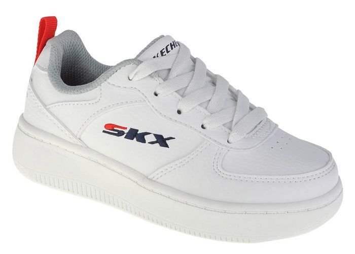 Skechers Baskets - SKECHERS - Sport Court 92 - Blanc - Synthétique - Lacets