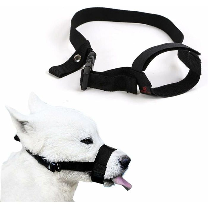 1 pièce 18-24 cm Muselière pour chien Muselière réglable en nylon Muselière anti-aboiement Muselière souple réglable pour chiens de
