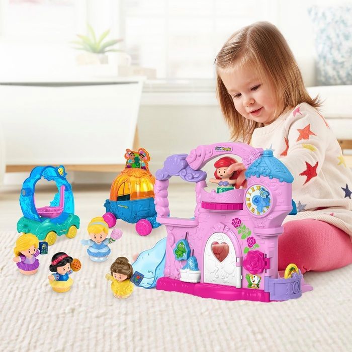 Fisher-Price - Little People Château Princesses Disney + 2 vehicules