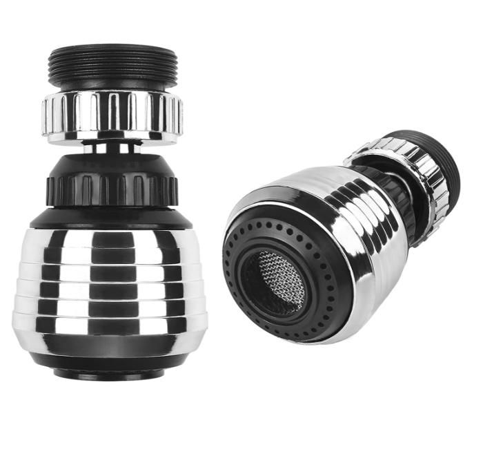 Robinet De Cuisine Avec Douchette, Robinet D'eau Chaude Et Froide Rotatif A 360 Blanc 90381696