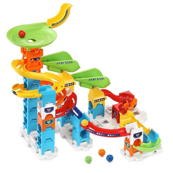 Circuit de Billes Interactif - VTech - Marble Rush S200 - 47 Pièces - Multicolore