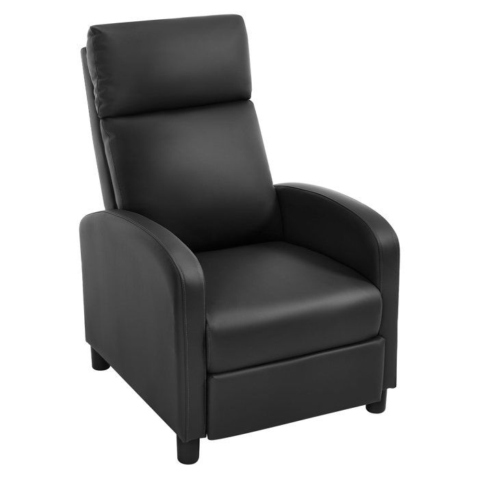 Fauteuil Relax en PU - WOLTU Fauteuil Inclinable Rembourrée - Dossier et Repose-Pieds Réglables Appui-tête - Noir Fauteuil Relax en PU - WOLTU Fauteuil Inclinable Rembourrée - Dossier et Repose-Pieds Réglables Appui-tête - Noir