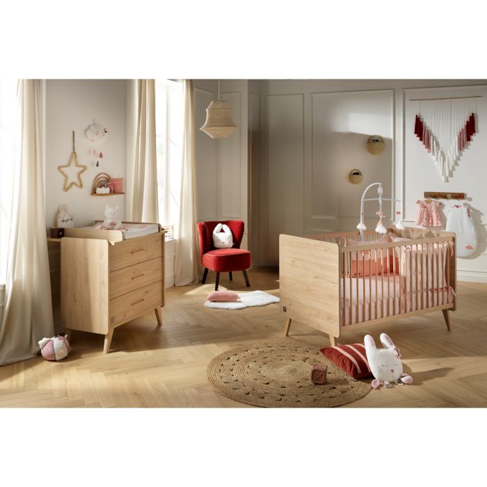 Chambre bébé Lit évolutif et Commode à langer - ARTY Chambre bébé Lit évolutif et Commode à langer - ARTY