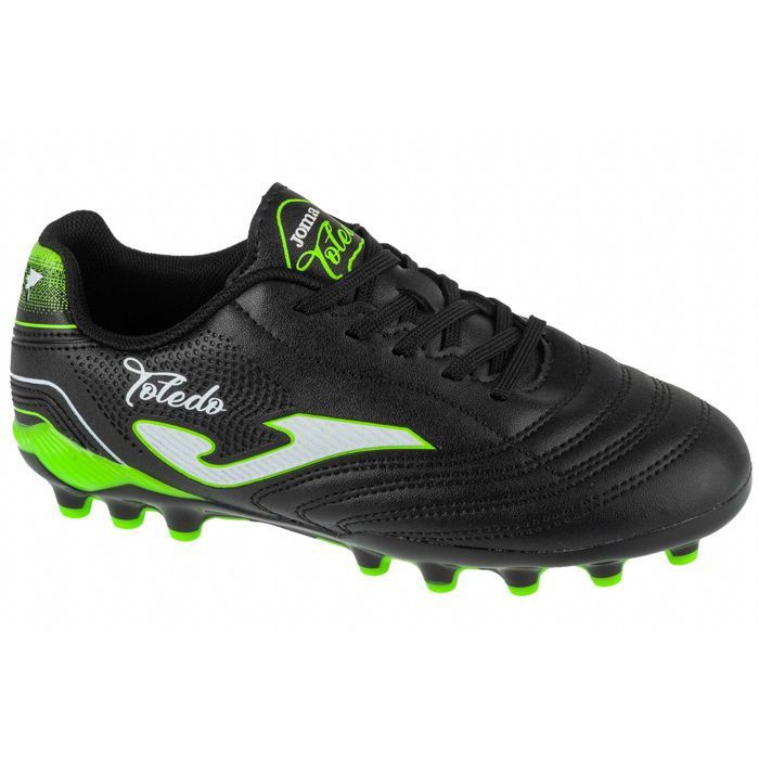 Chaussures de football - JOMA - Toledo Jr 2501 AG - Crampons AG - Noir - Tige synthétique