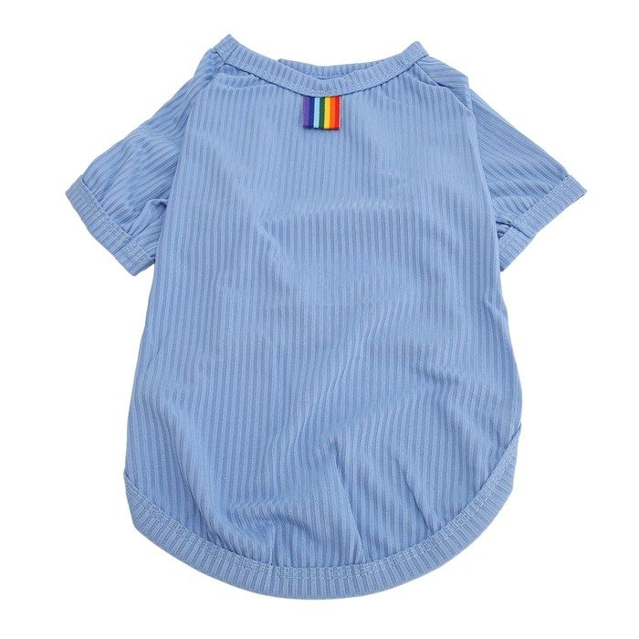 Comparer les prix de OMABETA T-shirt Rayé pour Chien en Soie de Glace Respirant et Doux pour Petits Chiens - Idéal pour lÉté M pour 150-155 cm