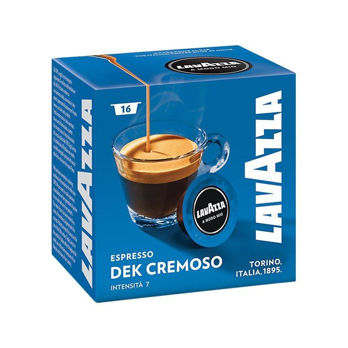 Capsules de Café Espresso - Lavazza - A Modo Mio - Dek Cremoso - 160 unités
