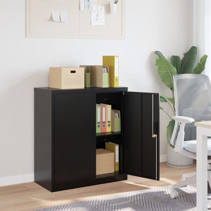 BONNIE®Armoire à casiers/Classeur vestiaire - SUIK Classeur noir 79x40x90 cm acier 61879 BONNIE®Armoire à casiers/Classeur vestiaire - SUIK Classeur noir 79x40x90 cm acier 61879