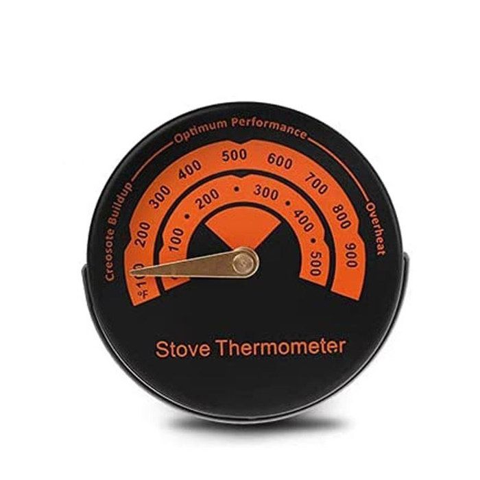 Thermomètre De Cheminée Magnétique 0-500℃ - FDIT - Alliage d'Aluminium