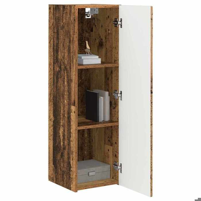 Sarazyj®Banc TV - meuble hifi - Marron Meuble TV mural - Bois Ancien - 30 x 31 x 100 cm - bois dingénierie - 83658