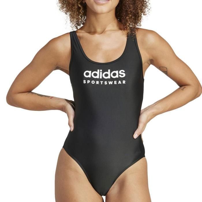 Maillot de bain dos Noir Adidas en U Sportswear