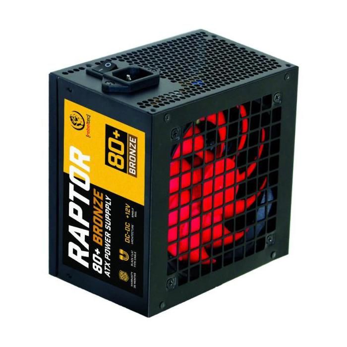 Alimentation ATX - REBELTEC - RAPTOR - 500W - 80+ Bronze - rail unique DC-DC