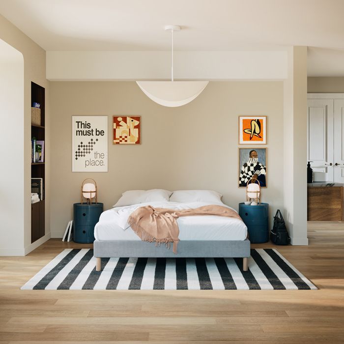 SLOME Sommier Tapissier gris 140x200 cm SLOME Sommier Tapissier gris 140x200 cm