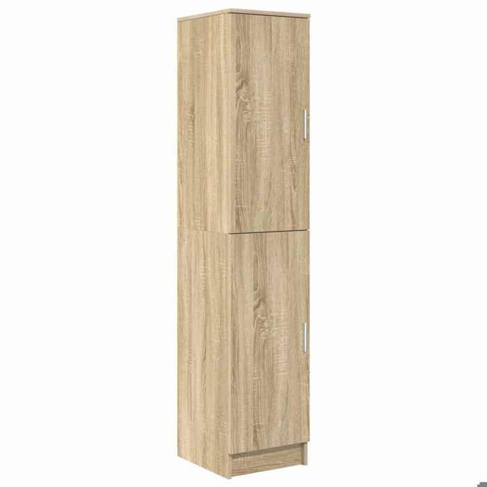 Décoratif - Meuble de salon - Haut Armoire - Vidaxl - multi-rangement - Buffet haut Chêne Sonoma 35x39x168 cm 213541