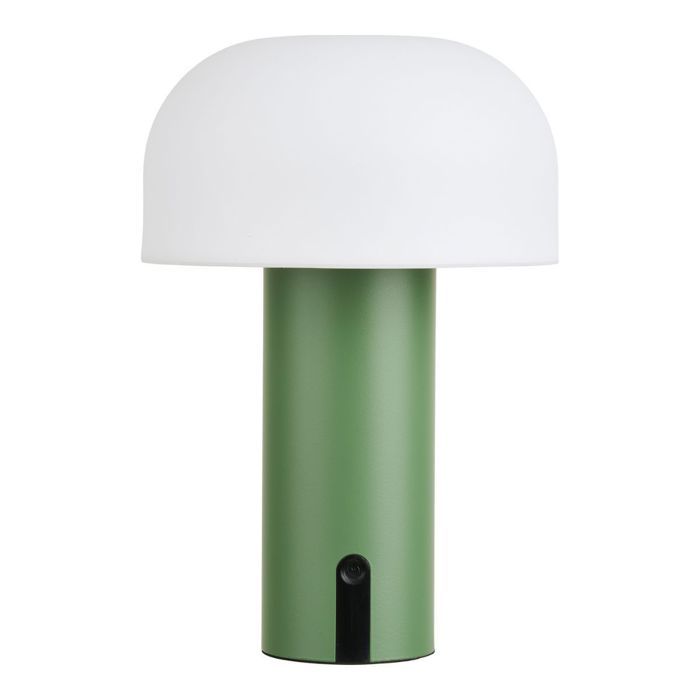 Lampe à poser extérieure rechargeable en polypropylène vert et blanc - SOLAM