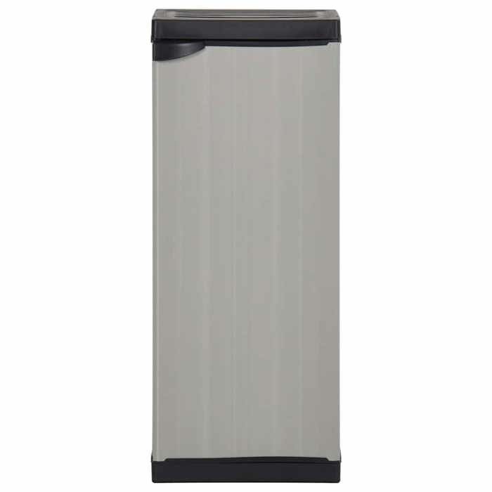 EASYLIFE Armoire de rangement de jardin 1 étagère Gris/noir 35x40x85 cm VIDAXL Cadre stable LL11412