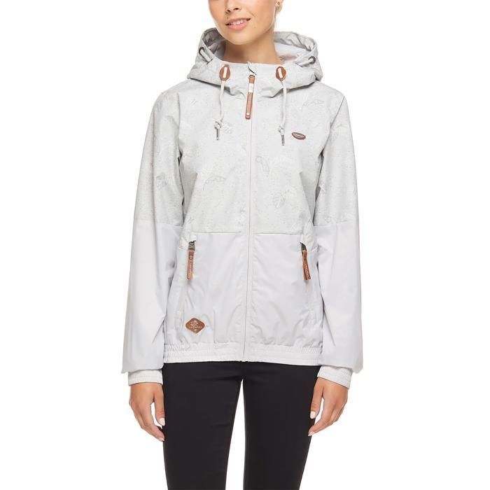Coupe-vent femme Ragwear Cansas Palm - light grey Coupe-vent femme Ragwear Cansas Palm - light grey