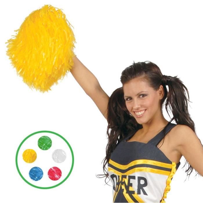 Pompons PE écologique Pompons Cheerleading Keenso - Lot De 2 Pompons Couleur Vive Pour Danse Et Sport Accessoire Danse Enfants