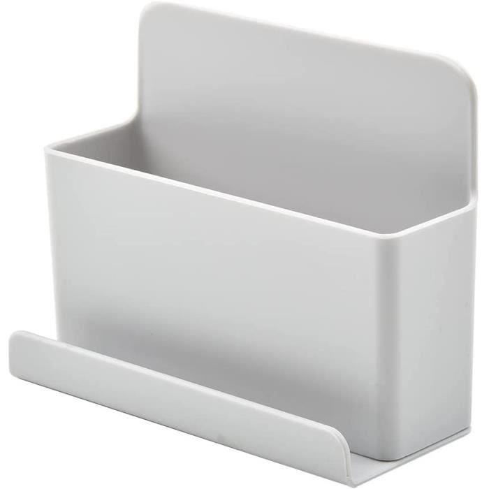 Lot De 3 Supports Muraux Autocollants Pour Téléphone - Blanc, 9,5x8,4 Cm, Adhésif Puissant, Rangement