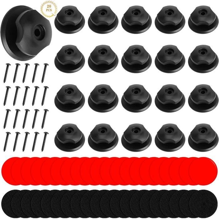 20Pcs Crochet Bache Remorque, Attache Bache Remorque, Fixation Bache  Remorque avec Autocollant Double Face pour Remorque et Bâches - Cdiscount  Auto