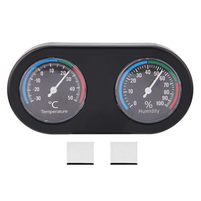 Grande ronde thermomètre hygromètre température humidité moniteur compteur jauge 