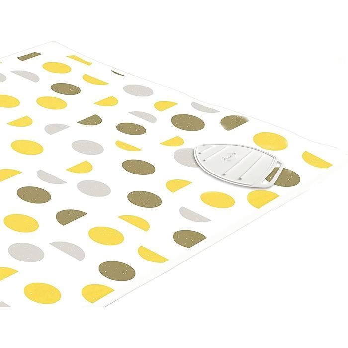 Encasa XO Tapis De Repassage 120x70 Cm Avec Rembourrage 3mm - Tapis Chauffant Avec Repose-Fer Silicone Pour Repassage Sur Table Ou Lit