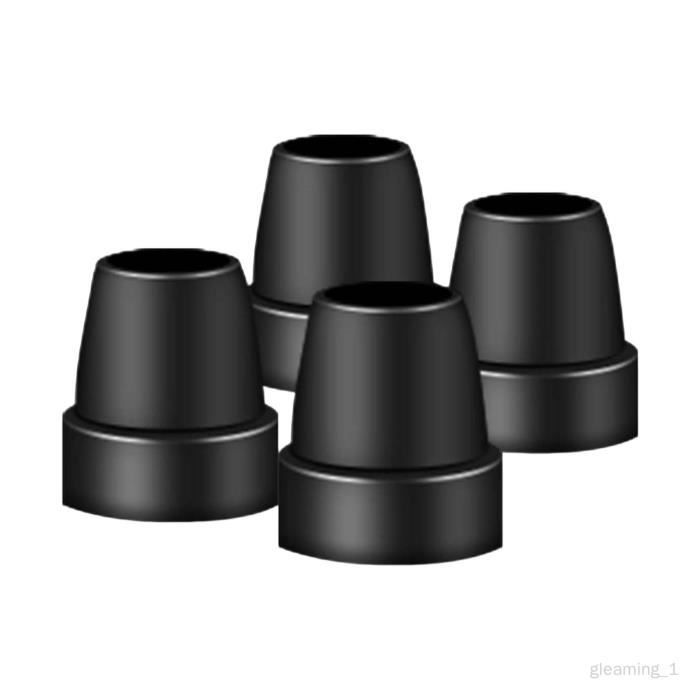 Lifeswonderful® - Lot De 4 Embouts Caoutchouc Pour Cannes - Marron